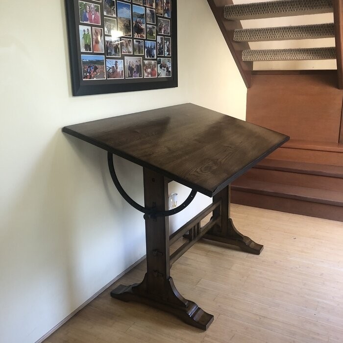 Vandervoort Solid Wood Drafting Table