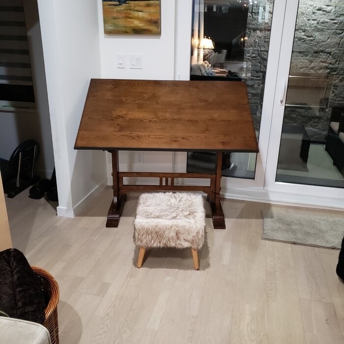 Vandervoort Solid Wood Drafting Table