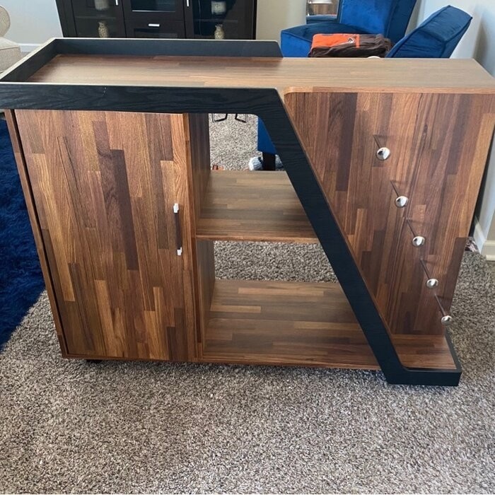 Vilen Mobile Bar with Wine Storage