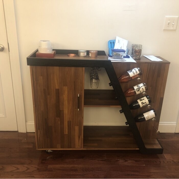 Vilen Mobile Bar with Wine Storage