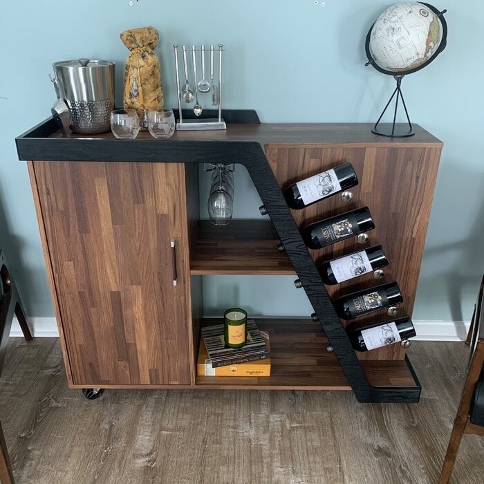 Vilen Mobile Bar with Wine Storage