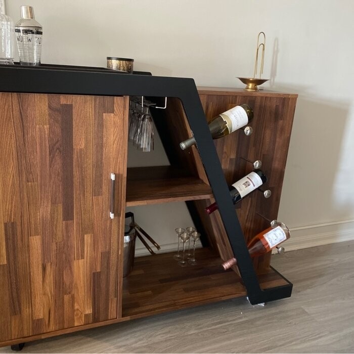 Vilen Mobile Bar with Wine Storage