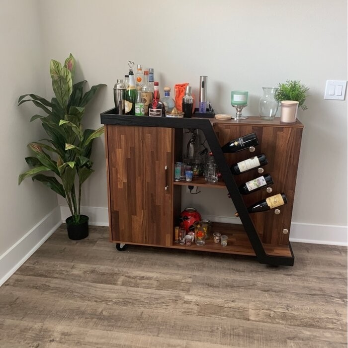 Vilen Mobile Bar with Wine Storage