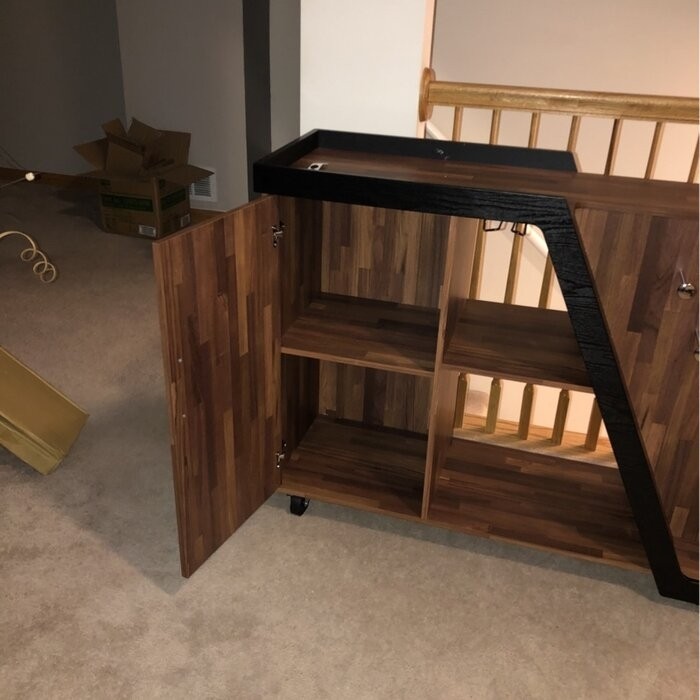 Vilen Mobile Bar with Wine Storage