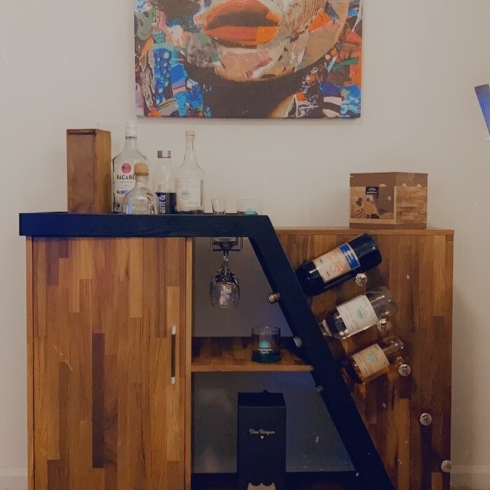 Vilen Mobile Bar with Wine Storage