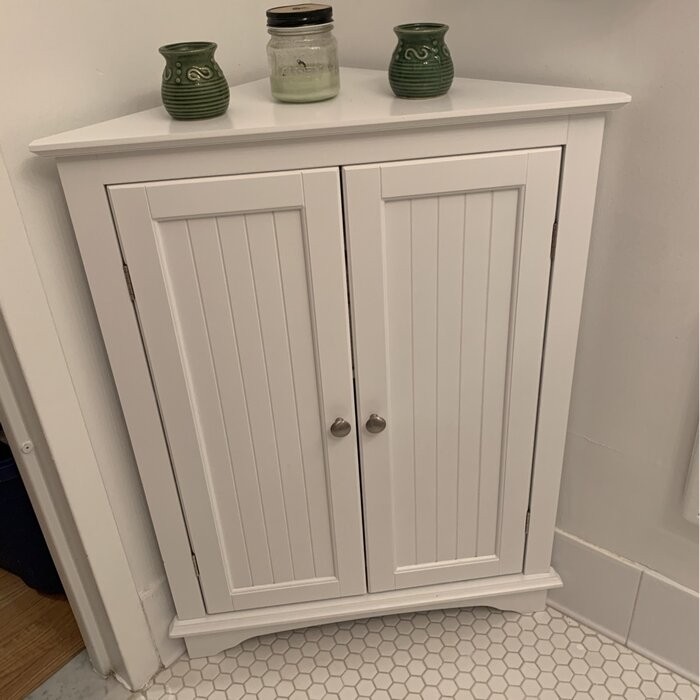 Wagstaff 23.62'' W x 31.89'' H x 12.4'' D Free-Standing Bathroom Cabinet