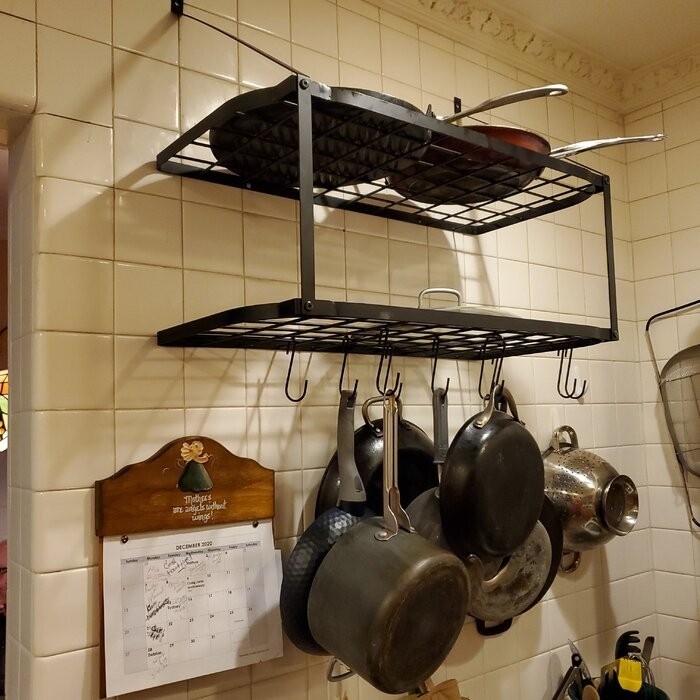 Wall Mounted Pot Rack