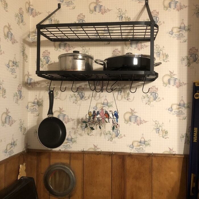 Wall Mounted Pot Rack