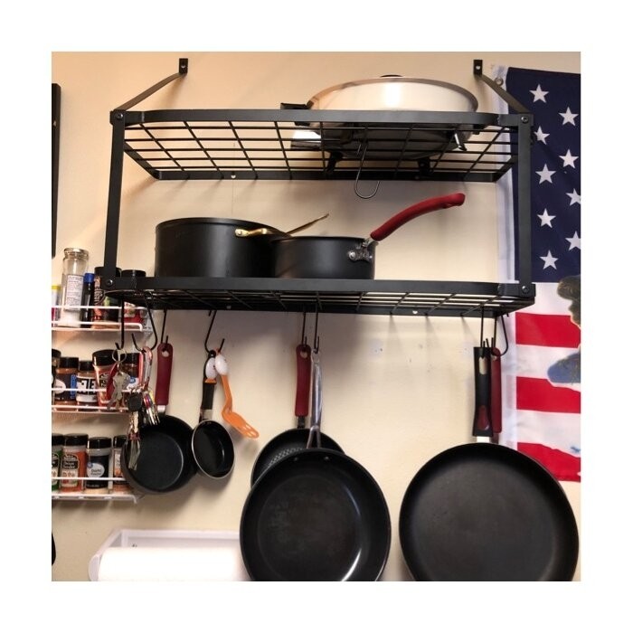 Wall Mounted Pot Rack