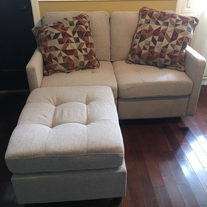 Wetherby 52" Wide Reversible Modular Sofa & Chaise with Ottoman