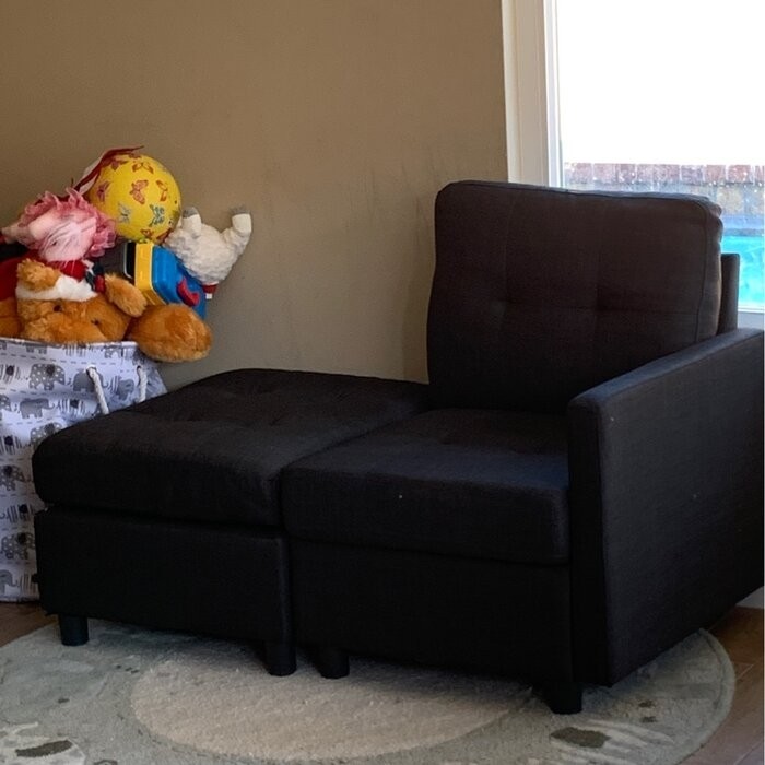 Wetherby 52" Wide Reversible Modular Sofa & Chaise with Ottoman