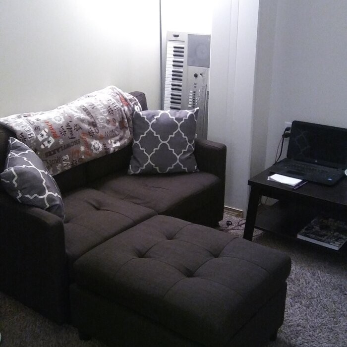 Wetherby 52" Wide Reversible Modular Sofa & Chaise with Ottoman