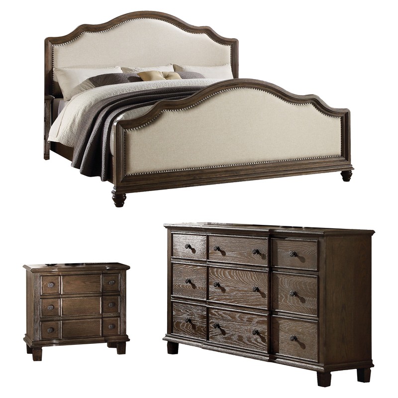 Wheatly Upholstered Standard Configurable Bedroom Set