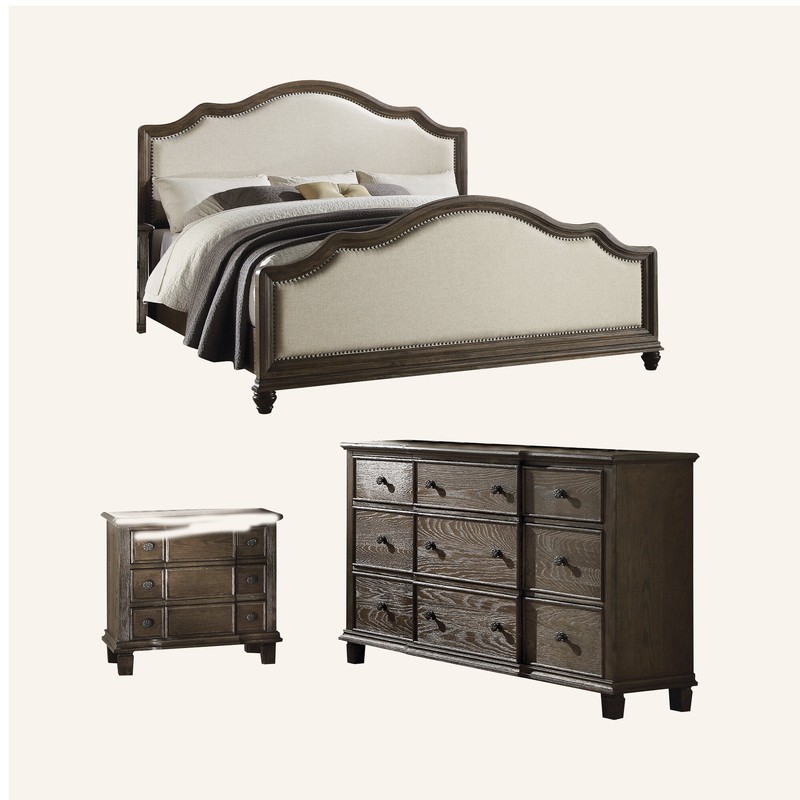 Wheatly Upholstered Standard Configurable Bedroom Set