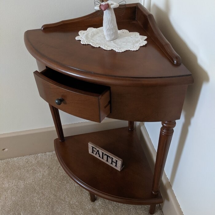 Wilfredo 30.5'' Tall 3 Legs End Table with Storage