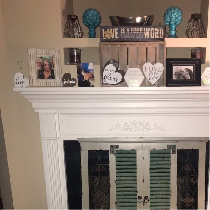 Window Rustic Wood and Metal Wall Decor