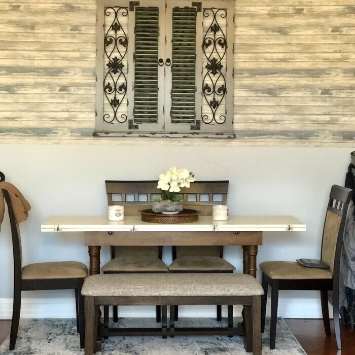 Window Rustic Wood and Metal Wall Decor