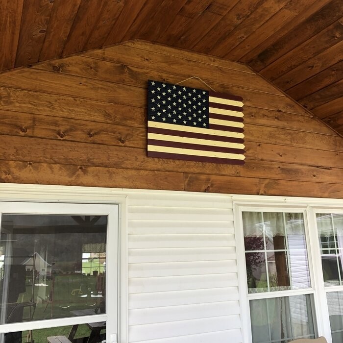 Wooden Americana Flag Wall Décor