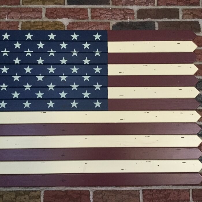 Wooden Americana Flag Wall Décor