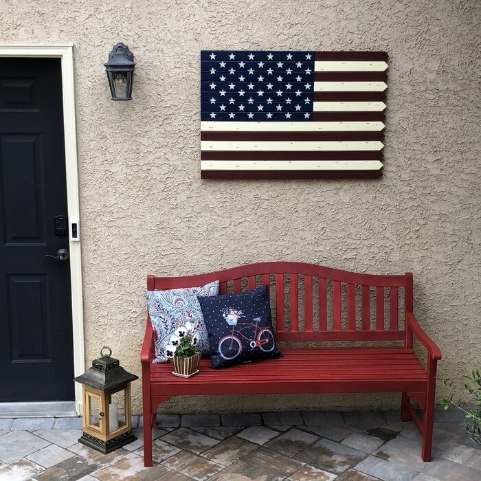 Wooden Americana Flag Wall Décor