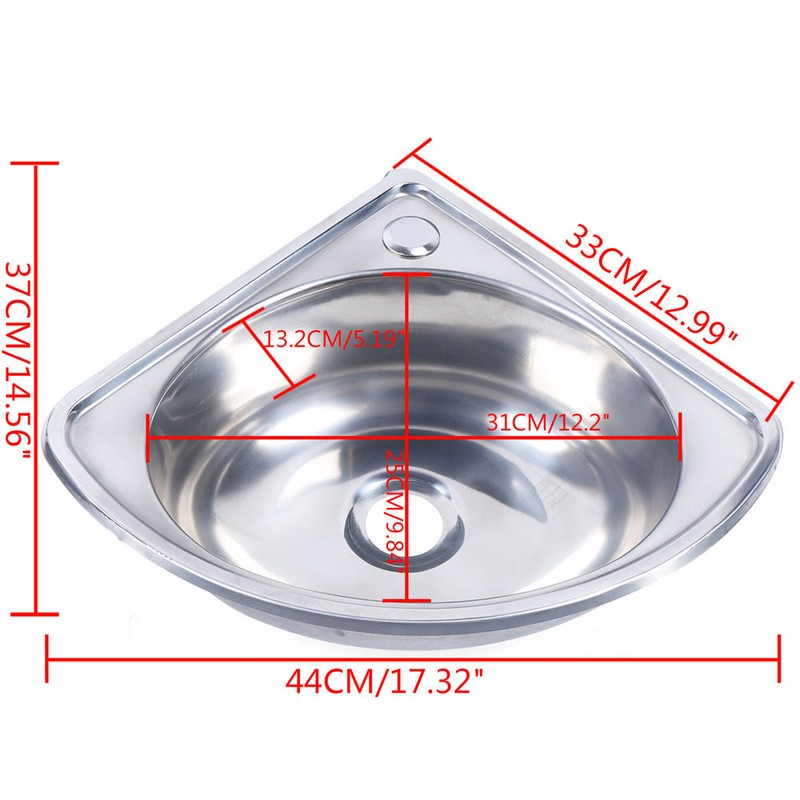 10" L x 17" W Flush Mount Kitchen Sink with Accessories