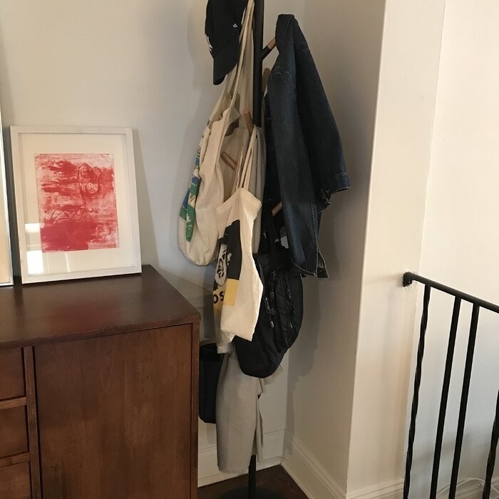 11'' Wide 6 - Hook Freestanding Coat Rack