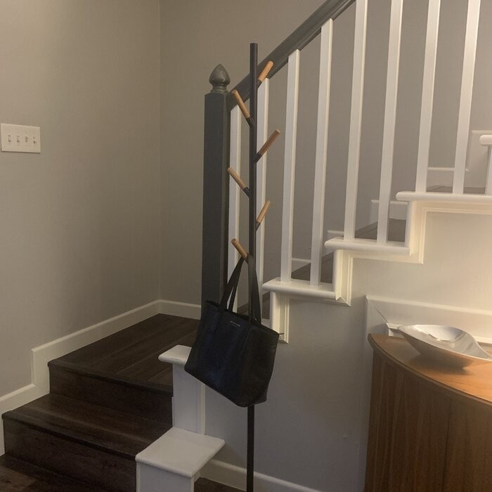 11'' Wide 6 - Hook Freestanding Coat Rack