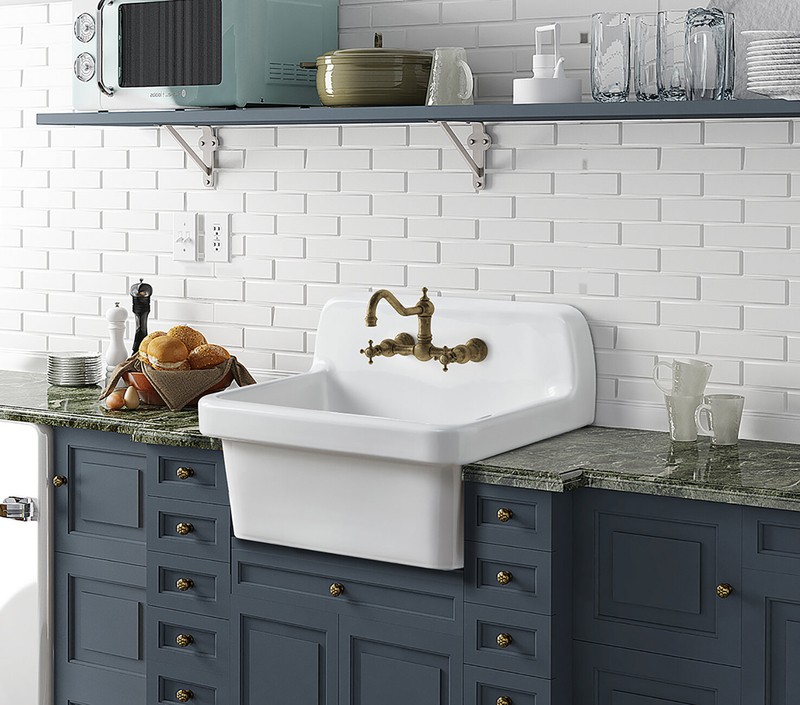 18.98'' L x 23.98'' W Wall Mount Laundry Sink