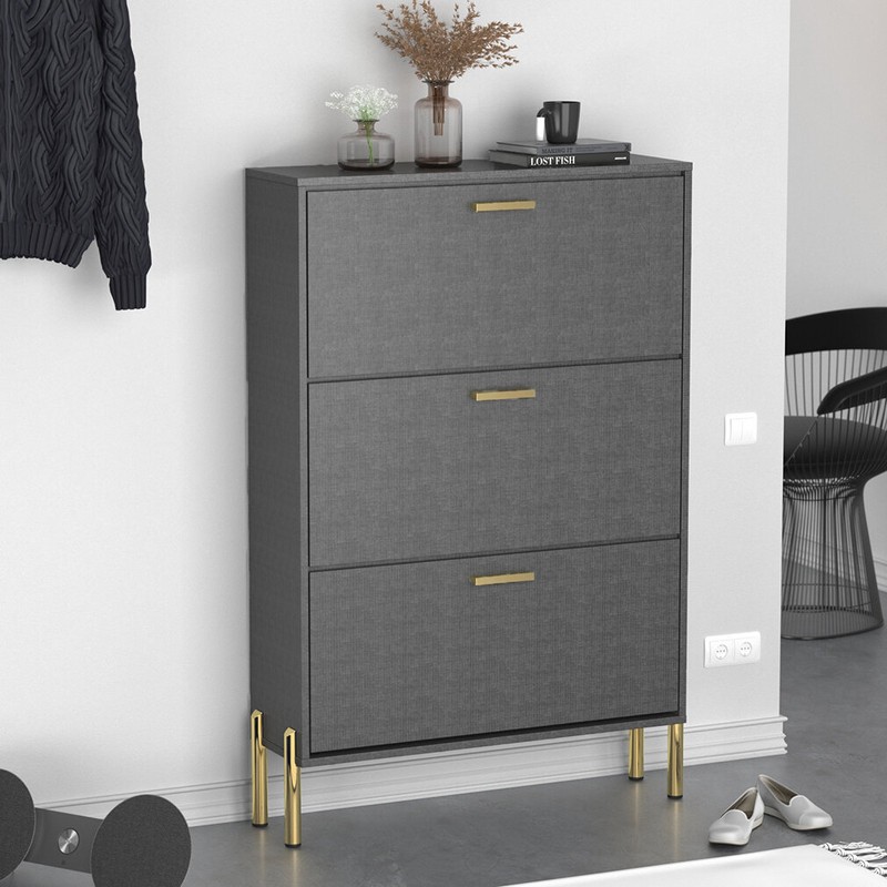 18 Pair Shoe Storage Cabinet