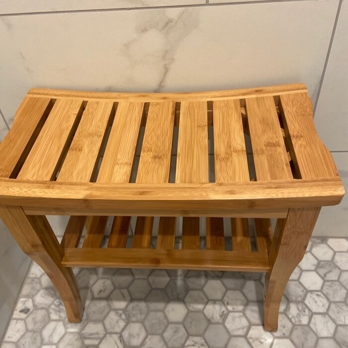 19'' W Bamboo Shower Bench