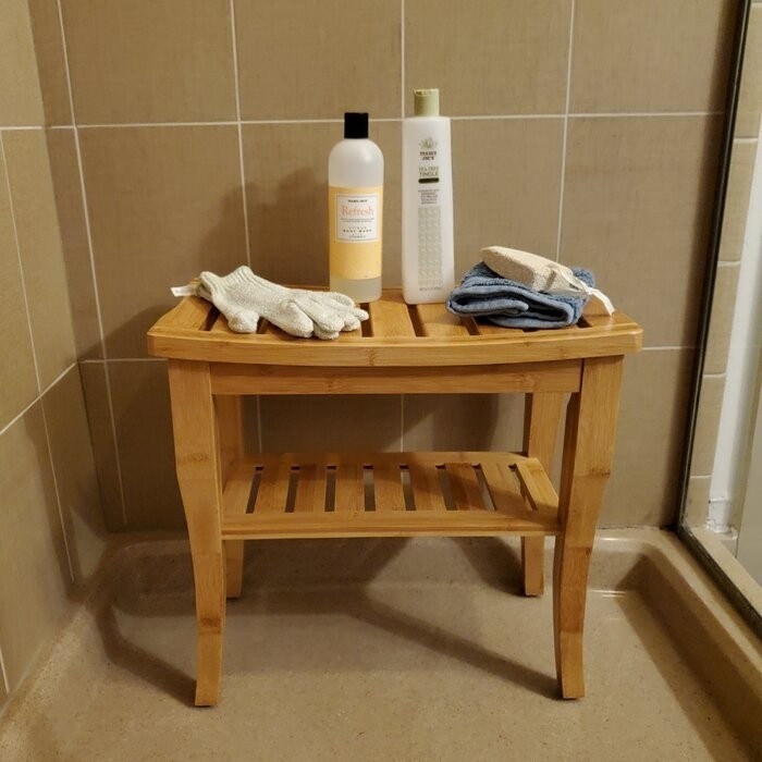 19'' W Bamboo Shower Bench