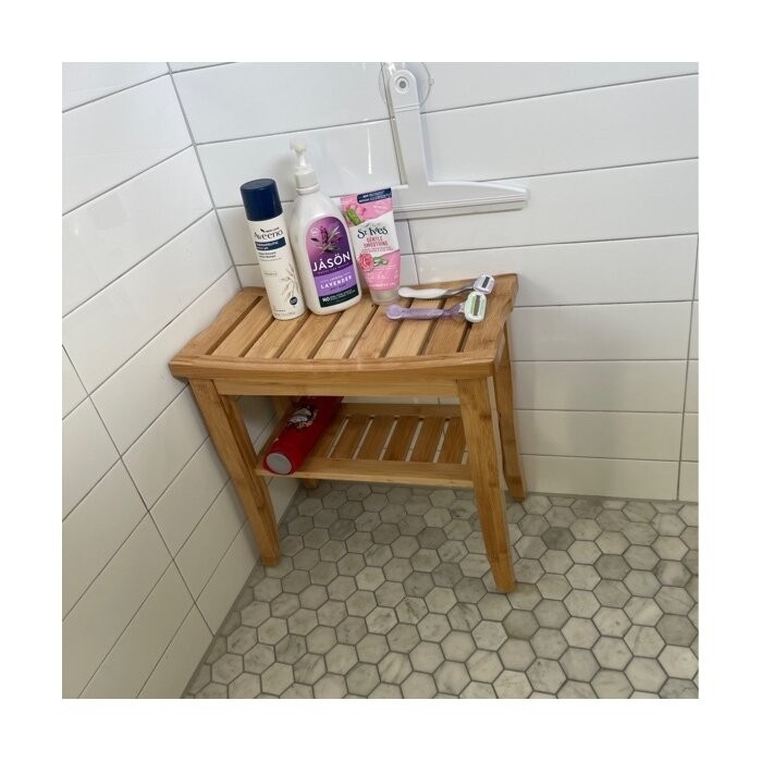 19'' W Bamboo Shower Bench
