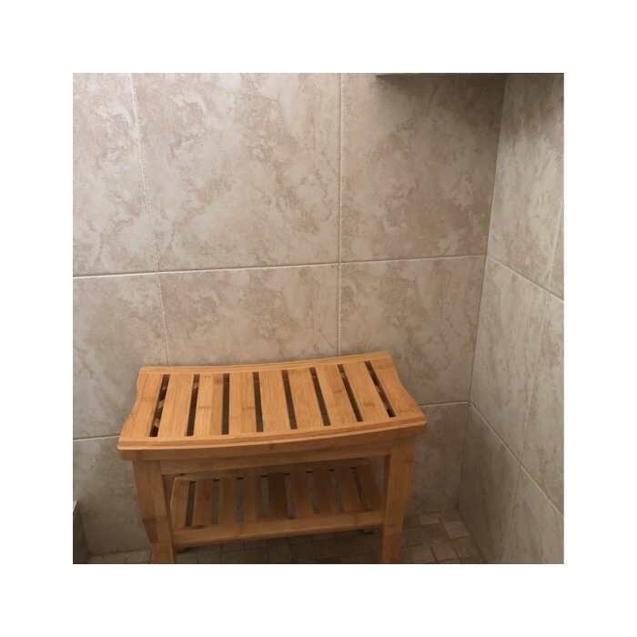 19'' W Bamboo Shower Bench