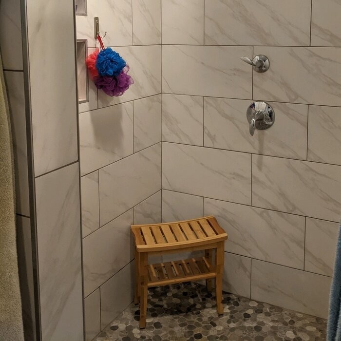 19'' W Bamboo Shower Bench