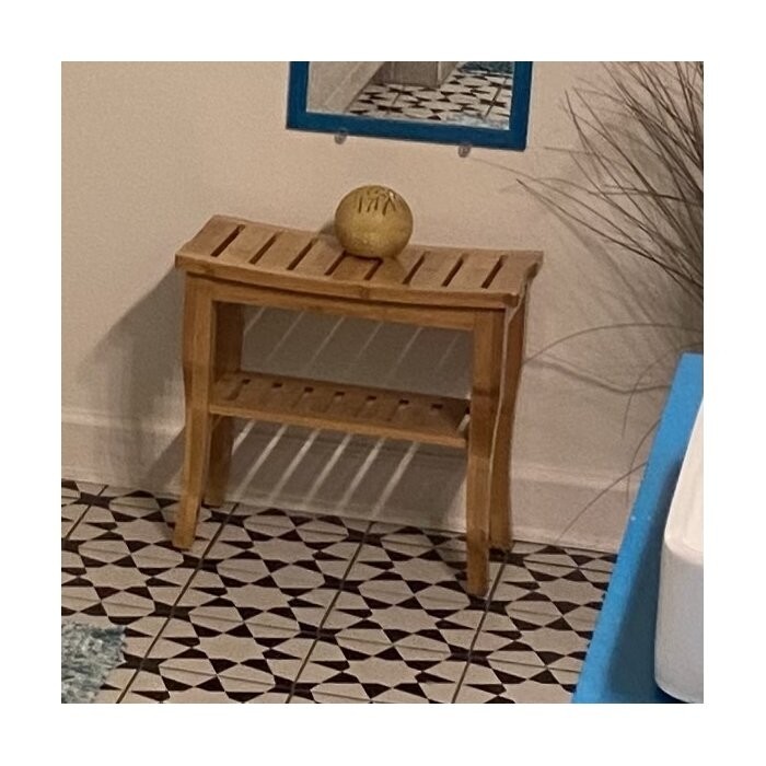 19'' W Bamboo Shower Bench