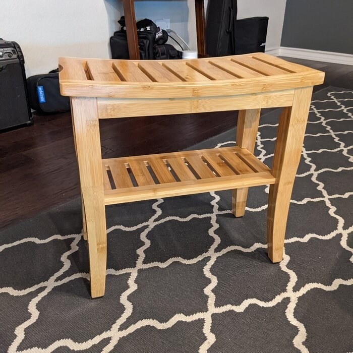 19'' W Bamboo Shower Bench