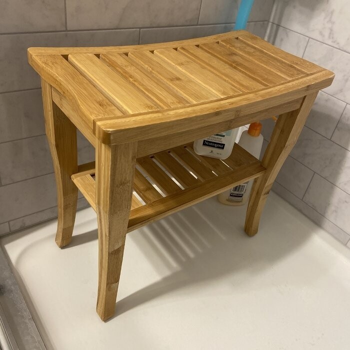 19'' W Bamboo Shower Bench