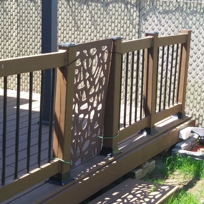 2 ft. H x 4 ft. W Pebbles WPC Composite Fence Panel