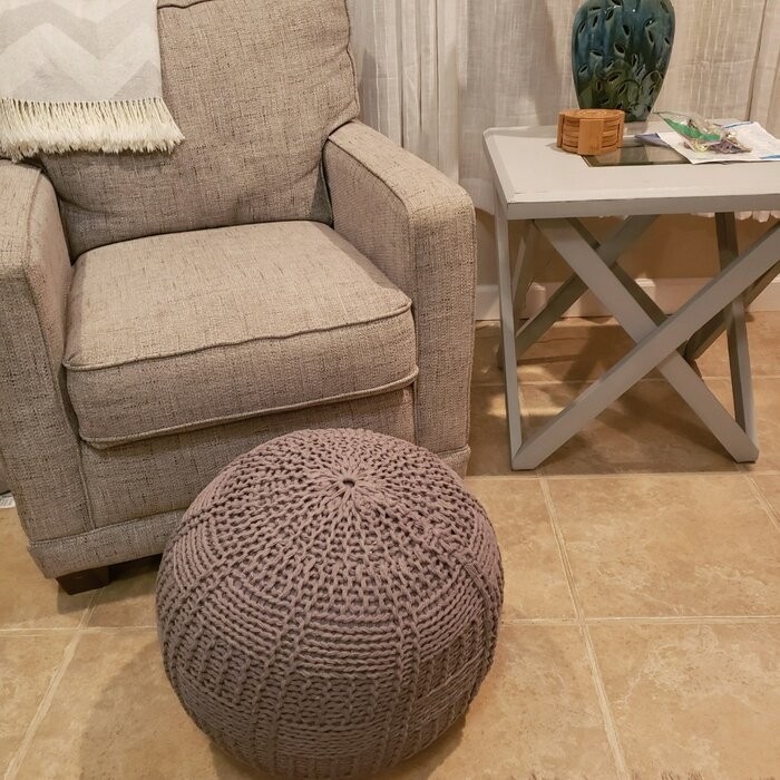 20'' Wide Round Pouf Ottoman