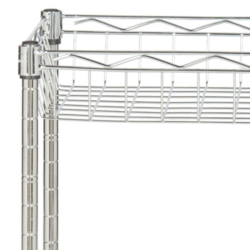 23.6'' Wide Rolling Kitchen Cart with Stainless Steel Top
