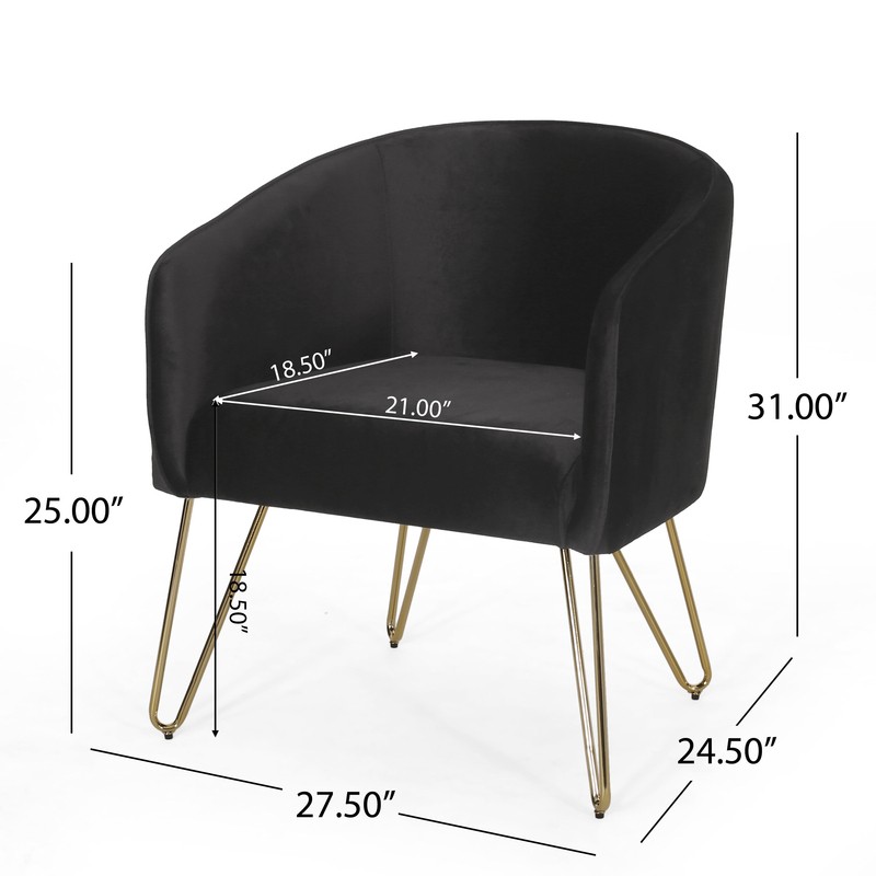 27.5'' Wide Velvet Armchair