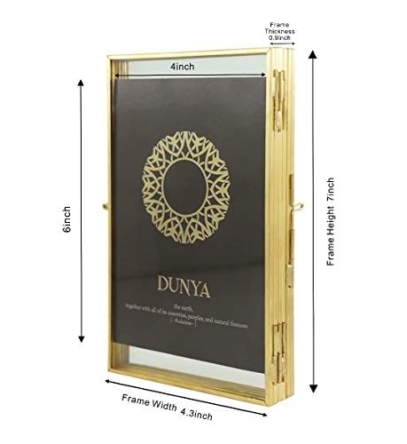 3 Floating Brass 4x6 Picture Frame Gold Triple 4x6 Folding Picture Frames,3 Opening Fold Photo Frame Gold Metal Pressed Classical Photo Frame,Wedding,Anniversary,House Warming,Events Gifts