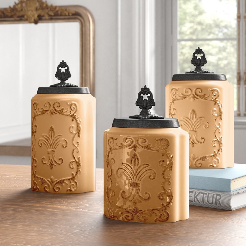 3 Piece Kitchen Canister Set