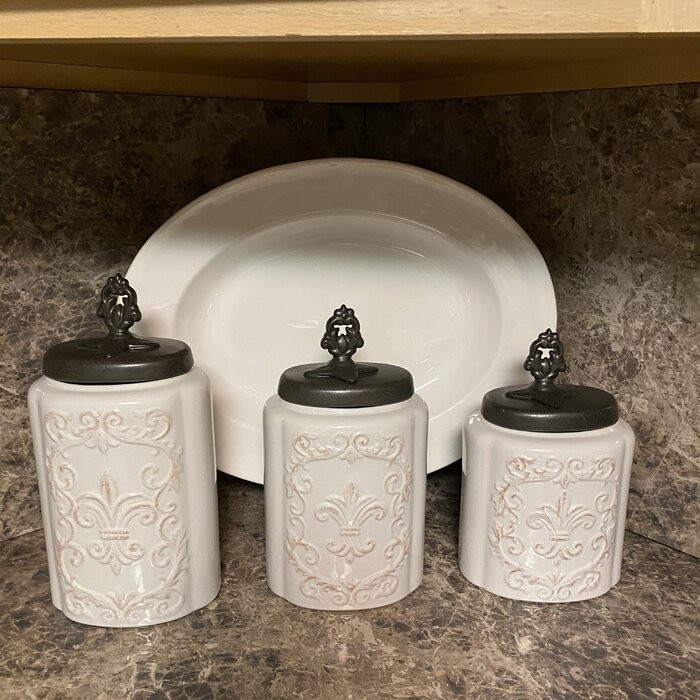 3 Piece Kitchen Canister Set