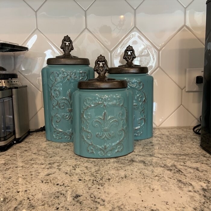 3 Piece Kitchen Canister Set