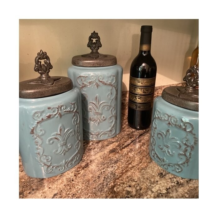 3 Piece Kitchen Canister Set