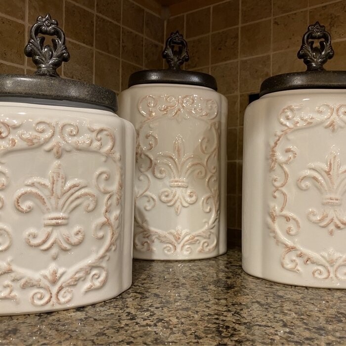3 Piece Kitchen Canister Set