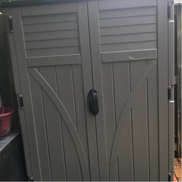 4 ft. W x 3 ft. D Plastic Vertical Tool Shed