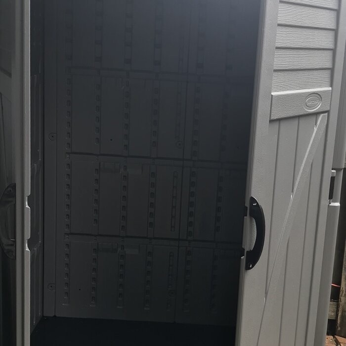 4 ft. W x 3 ft. D Plastic Vertical Tool Shed
