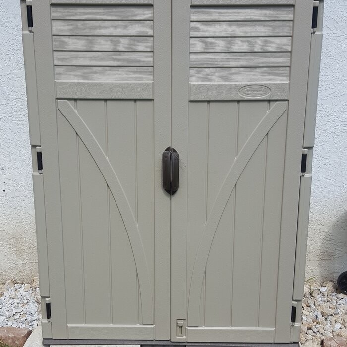 4 ft. W x 3 ft. D Plastic Vertical Tool Shed